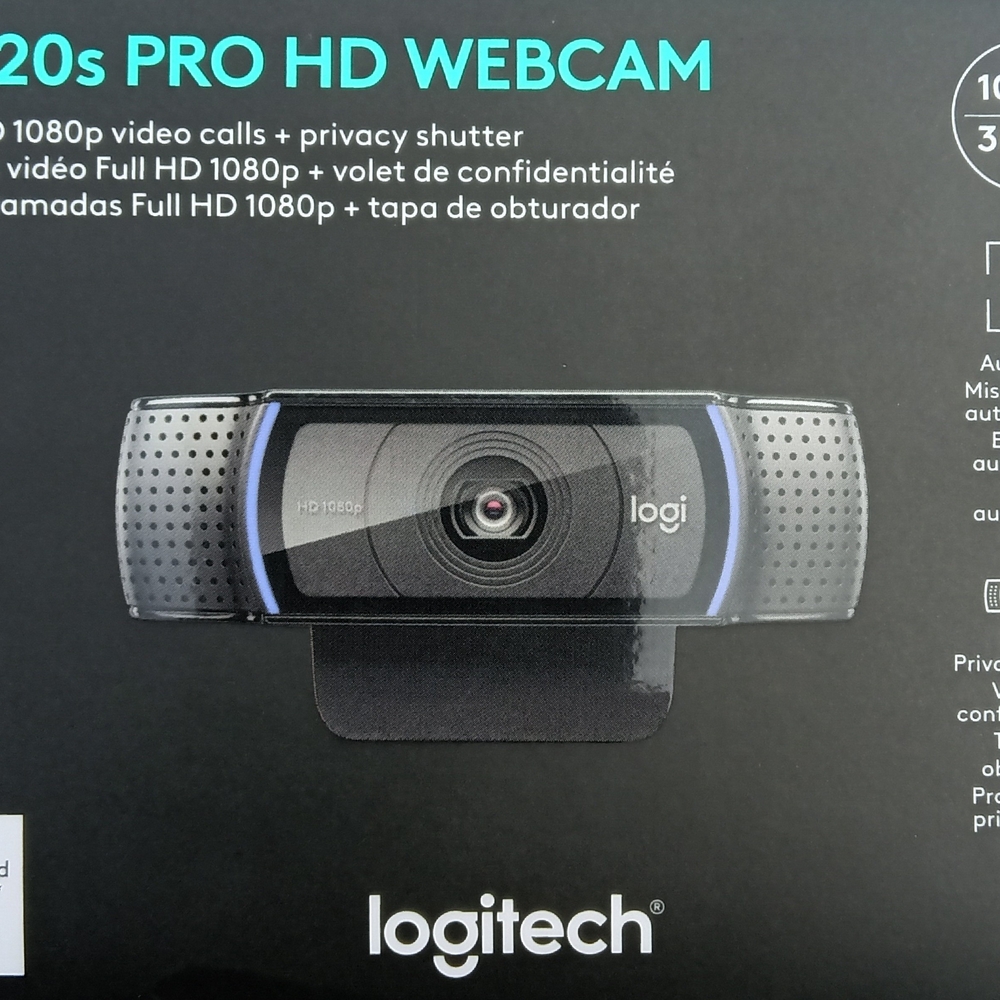 Logitech Black Webcam HD Professional Video Conferencing